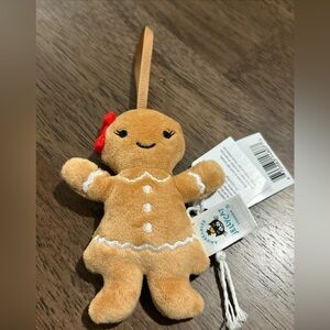 NWT JELLYCAT FESTIVE FOLLY GINGERBREAD RUBY plush ornament